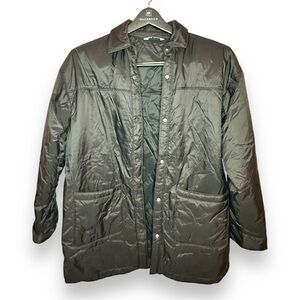 DSG Women's Black Puffer Trench Jacket Size Medium Like New